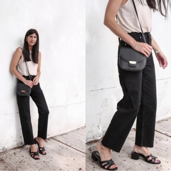 Everlane The Way High Waisted Jean Raw Hem Straight Wide Leg, NWT - Picture 3 of 15